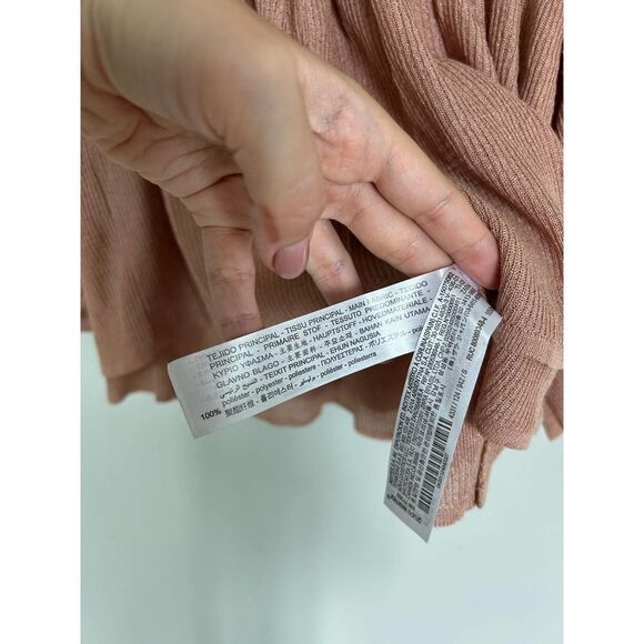 Zara EUC Ruffled Mesh Details Knit Top Blouse Size S Bloggers Favourite - Picture 9 of 9